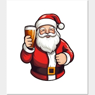 Santa Beer - Merry Christmas! Posters and Art